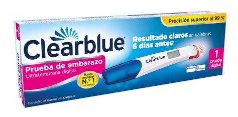 clearblue prueba de embarazo